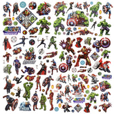 8 Sheets Superhero Temporary Tattoos Stickers for Kids Boys Girls Birthday Party Supplies Favors